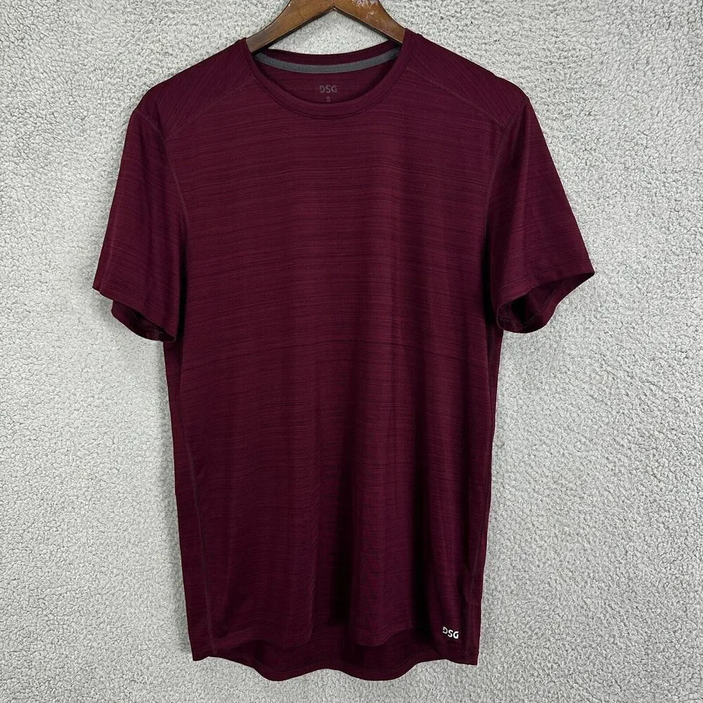 Dicks sporting goods DSG shirt mens small purple heathered short sleeve outdoors